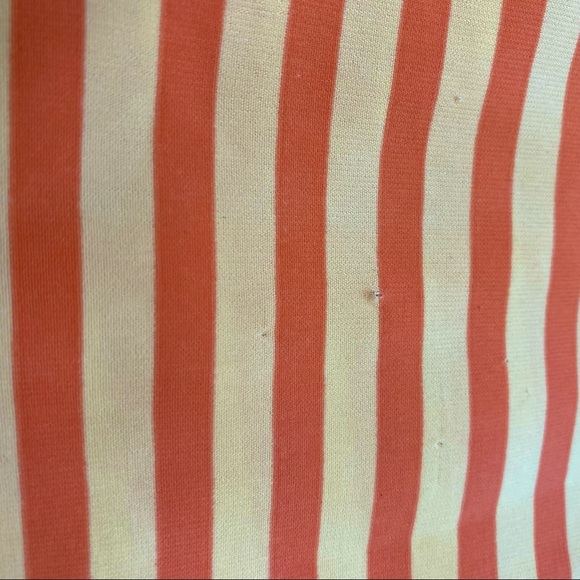 CALVIN KLEIN  | ORANGE STRIPED BUTTON DOWN SHIRT - Picture 14 of 14